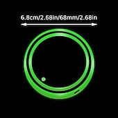 cheap Decorative Lights-Smart Luminous Water Coaster LED Car Cup Holder Lights 7 Colors Changing USB Charging Mat Waterproof Cup Pad Interior Atmosphere Lamp Decoration Light for Oktoberfest Car Accessories 1pc