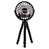 cheap Fans-Halter Neck Bladeless Fan – USB Rechargeable Portable Waist-Hanging Fan with 3-Speed Adjustment and Body Rotation