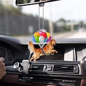 economico Ornamenti e pendenti per auto-1pc auto acrilico marrone aquila volante decorazione appesa per accessori per specchietti retrovisori ciondolo interno