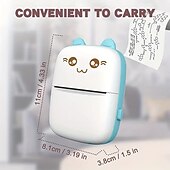 cheap Electronic Entertainment-Mini Pocket Printer Portable Thermal Printer For Android Or IOS APPInkless Printer Gift For Kids Friends Used In Home Office Study Work List Printing