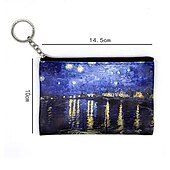 abordables Monederos-Mujer Cartera Portallaves Monedero Cartera con tarjetero Cuero de PU De Compras Diario Cremallera Impresión Gran Capacidad Impermeable Ligero 3D Flor Víspera de Todos los Santos Murciélago luna Cielo