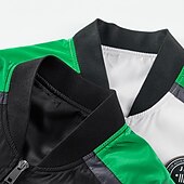 preiswerte Herrenjacken &amp; Herrenmäntel-Herren Bomberjacke College Jacke Freizeitskleidung Langlebig Grundlegend Frühling &amp; Herbst Frühling Sommer Britisch Freizeit Rundhalsausschnitt Standard Schwarz Weiß Jacken