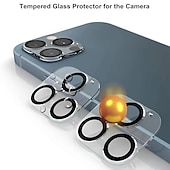 お買い得  iPhone用保護フィルム-2 PCS カメラレンズプロテクター 用途 Apple iPhone 16 iPhone 15 プロマックスプラス iPhone 14 13 12 11 Pro Max Plus Mini SE 強化ガラス 硬度9H 気泡防止 指紋防止 ハイディフィニション(HD) 防爆