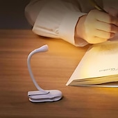 Недорогие Лампы для чтения-мини настольная лампа зажим для хранения usb зарядка 3-цветная температура бесступенчатая затемняющая лампа светодиодная мини книжная клипса ночник 3 Вт