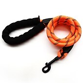 cheap Dog Collars, Harnesses &amp; Leashes-Dog Leashes Pet Dog Leash Reflective Foam Cotton Handle Buffer Traction Rope Round Rope