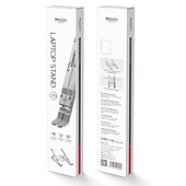 お買い得  パソコンスタンド-LP-01 ラップトップスタンドホルダー アルミニウム合金 パータブル 折りたたみ式 調節可能な角度 調節可能な高さ ファン