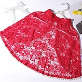abordables Velos de Boda-chales abrigo de mujer estilo flor elegante sin mangas encaje otoño boda envuelve con flor para boda primavera/otoño&amp;amp; verano