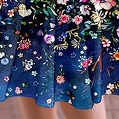 economico Abito a fiori 3D-Pasqua ragazze&#039; 3D Floreale Pop art Vestito Manica lunga Stampa 3D Estate Autunno Da mare Sportivo Giornaliero stile sveglio Informale Bellissimo Bambino 3-12 anni Abito casual Abito linea A Sopra il
