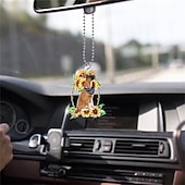 economico Ornamenti e pendenti per auto-1pc auto acrilico marrone aquila volante decorazione appesa per accessori per specchietti retrovisori ciondolo interno