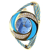 abordables Relojes de Cuarzo-Relojes de marca de lujo para mujer, reloj de pulsera grande con diamantes de imitación, reloj vintage de moda para mujer, reloj saat, relojes femeninos