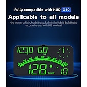 お買い得  車用バックカメラ-ユニバーサルデジタルGPSスピードメーター、5.5&quot; HUDヘッドアップディスプレイ付き、車両用、スピード（MPH/Km/h）、疲労運転リマインダー、超過速度警報、全車両用HDディスプレイ