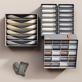 preiswerte Kleider-Schubladen-Organizer-Kleiderschrank-Kleider-Organizer, Unterwäsche-Socken-BH-Aufbewahrungsbox, faltbarer Schrank-Organizer aus Stoff, Schubladen-Organizer zur Aufbewahrung von Hosen, Socken, BHs, Unterwäsche, Krawatten