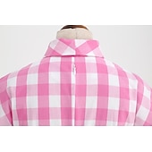 levne Šaty-Přehoz Klasik Retro A-Line šaty Flare šaty Pléd Kostkovaný Vzor gingham Dámské Dívčí Karneval Plesová maškaráda Dovolená Na den Čajový dýchánek Dospělé Šaty Šaty pro návrat domů Jaro léto