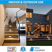 baratos luzes de parede ao ar livre-luz led subterrânea de aço inoxidável ip67 à prova dwaterproof água ao ar livre luzes de chão embutidas adequadas para degraus e cantos 85-265v