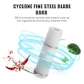 cheap Kitchen Appliances-250mL USB Charging Mini Electric Garlic Chopper Ginger Masher Machine Chili Vegetable Crusher Kitchen Tools