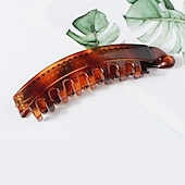 baratos Acessórios de penteados-grampos de cabelo de banana para mulheres clássico clincher grampos de pente duplo de cabelo leopardo banana rabo de cavalo grampo para cabelos grossos