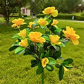 olcso Tájvilágítás-led napelemes viráglámpák rododendron kültéri szimulált viráglámpa led művirágos padlóbetétes lámpa kerti és udvari díszlámpák ünnepi parti díszlámpák