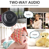 cheap Indoor IP Network Cameras-Mini Wireless Camera, HD Indoor Surveillance Monitor, Motion Detection, Night Vision, Wi-Fi Smart Camcorder, Video Recording &amp; Remote Monitoring for Home Security