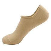 levne pánské ponožky-Pánské 2 páry Ponožky Kotníkové ponožky nízké ponožky neviditelné ponožky Černá Bílá Barva Bez vzoru Venkovní Dovolená Denní nošení Tenké Jaro léto Módní Sport