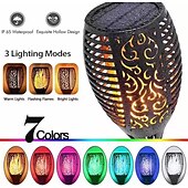 billige Halloween utendørs-solenergi utendørs flimrende flamme lys, halloween jul solar fakkel sti lys vanntett lampe landskap dekorasjon belysning dekorere for utendørs hage sti camping griller