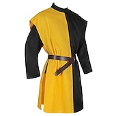 preiswerte Oberteile-Mittelalterlich Renaissance Cosplay Kostüm Maskerade Tunika Wikinger Kreuzritter Kostüm Herren Vikinger Fantasie Maskerade Party / Abend Erwachsene Trikot / Einteiler