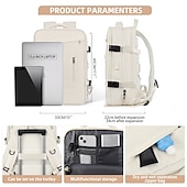 abordables Sacs à Dos de Plein Air-Sac à dos de voyage extensible avec port de chargement USB – sac à main de grande capacité pour hommes et femmes, voyages d&#039;affaires, d&#039;université ou de week-end