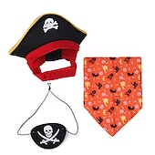 economico Costumi-Cane Gatto Bandane e Cappelli Cappello a bandana di compleanno per cani Cosplay Costume di Halloween Cosplay Divertente Inverno Morbido Lavabile Confortevole Halloween All&#039;aperto Halloween Casual