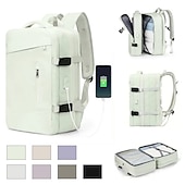 abordables Sacs à Dos de Plein Air-Sac à dos de voyage extensible avec port de chargement USB – sac à main de grande capacité pour hommes et femmes, voyages d&#039;affaires, d&#039;université ou de week-end