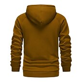 abordables sudaderas basicas hombre-Hombre Sudadera con cremallera Sudaderas con cremallera Negro Blanco Vino Color Camello Gris Oscuro Con Capucha Bloque de color Cerrar Bolsillo Deporte Diario Deportes Poliéster Ropa de calle Fresco