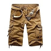 preiswerte Unterteile-Herren Cargo Shorts Kurze Hosen Kurze Hose für Wanderer Taktische Shorts Militär Sommer Außen Ripstop Atmungsaktiv Rasche Trocknung Leicht Kurze Hose Caprihose Unten Unterhalb des Knies Weiß Schwarz