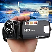preiswerte Digitalkamera-Tragbare Full HD 1080P Vlogging Kamera 2,7&quot; LCD 270° Drehung 16MP 16-facher digitaler Zoom Selfie-Videokamera