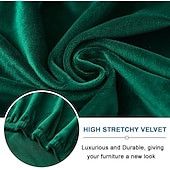 cheap Armchair Cover &amp; Armless Chair Cover-Velvet Club Chair Barrel Chair Slipcover Tub Chair Cover with Seat Cushion Cover Non Slip Furniture Protector Couch Cover with Elastic Bottom for Hotel Bar,Sage Green