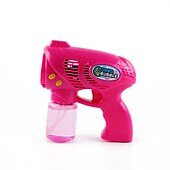 economico Sport e divertimento all&#039;aria aperta-1pc pistola a bolle macchina a bolle automatica modelli rossi e blu vano batteria che soffia bolle elettriche giocattoli creativo piccolo regalo accessori per feste forniture per feste di compleanno