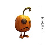 levne Halloweenové závěsné a stolní dekorace-Halloweenská figurka z dýňové pryskyřice – strašidelná dýňová dekorace pro venkovní, domácí dekoraci a párty – perfektní pryskyřicová ozdoba