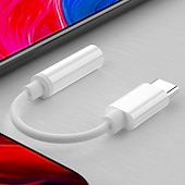 levne Kabely pro mobilní telefony-konektor usb c na 3,5 mm samičí jack náhlavní souprava adaptér pro sluchátka sluchátka mikrofon drátový aux kabel samec typ c na 3,5 mm audio převodník