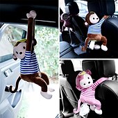cheap Car Organizers-1pc Monkey Tissue Box Cartoon Creative Monkey Tissue Box Holder Case Car Accessories Interior Decoration Auto Parts Dropshipping