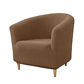 cheap Armchair Cover &amp; Armless Chair Cover-Club Chair Cover Barrel Chair Slipcover Burgundy Stretch Tub Chair Slipcover, Arm Chair Sofa Cover For Dogs Pet, Washable Couch Furniture Protector Soft Durable