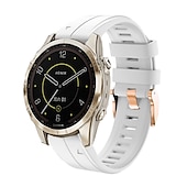 Недорогие Ремешки для часов Garmin-Ремешок для часов для Garmin Fenix 7S Pro 6S 5S Plus Epix Pro 42mm Approach S70 42mm Instinct 2S Descent Mk2S D2 Delta S 20mm силиконовый Замена Ремень 20mm Регулируется Пряжка из нержавеющей стали