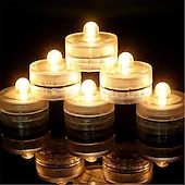 levne Podvodní světla-12ks vodotěsná ponorná mini led světla čajová svíčková podvodní led lampa na svíčku pro akvarijní dekorace do vázy na svatební párty