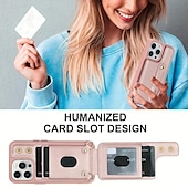 Χαμηλού Κόστους iPhone Θήκες-τηλέφωνο tok Για iPhone 16 iPhone 15 Pro Max Plus iPhone 14 13 12 11 Pro Max Mini X XR XS Max 8 7 Plus Πίσω Κάλυμμα Θήκη κάρτας πορτοφολιού με βάση στήριξης με τον Lanyard με λουράκι καρπού