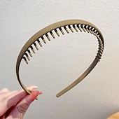 economico Accessori per acconciature-1pc moda antiscivolo fasce di plastica senza sforzo con denti pettine fasce per capelli magre per donne uomini ragazze adolescenti, denti lunghi morandi