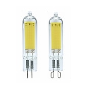 baratos Luzes LED de Dois Pinos-6pcs 3.5w luzes led bi-pin 300 lm g9/g4 t 1 contas led cob branco quente/branco regulável 220-240 v