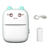 cheap Electronic Entertainment-Mini Pocket Printer Portable Thermal Printer For Android Or IOS APPInkless Printer Gift For Kids Friends Used In Home Office Study Work List Printing