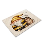 baratos Placemats &amp; Coasters &amp; Trivets-Girassóis placemats resistente ao calor mesa de fazenda placemat resistente a manchas, placemat para casamento cozinha mesa de jantar decoração interior ao ar livre