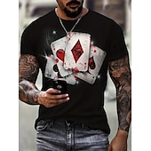 economico Magliette con stampa animale-Per uomo Pop art Animali Leone maglietta Manica corta maglietta Stampa 3D Girocollo Camicia Vintage Di tendenza Originale Esterno Giornaliero Sport Nero Nero rosso Blu Primavera estate Abbigliamento