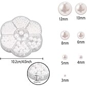 halpa helmien valmistussarja-1150kpl mustia helmihelmiä korujen tekemiseen muoviset helmihelmet löysät pyöreät tekohelmihelmet, joissa on reikiä askarteluun korvakoru choker kaulakoru rannekorun valmistus 3/4/5/6/8/10/12mm