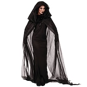 billiga Onda Häxor-häxa Djävul Ghost Bride halloween Cosplay-kostym Festklädsel Maskerad Valborgsmässoafton Kläder Cosplay Vuxna Dam Maskerad Mardi Gras Prestanda Fest Halloween Enkla Halloween kostymer Klä ut