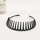 economico Accessori per acconciature-1pc fasce per capelli a zig zag per donne ragazze adolescenti, fasce per capelli in plastica con denti, pettine per capelli antiscivolo fasce per la testa accessori per capelli