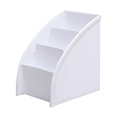 お買い得  ペンケース＆ホルダー-1pc プラスチックデスクトップ収納ボックス携帯電話ホルダーテレビリモコンスタンドボックス
