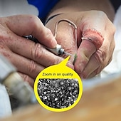 cheap Screw &amp; Nut Drivers-30Pcs Diamond Grinding Burr Needle Point Engraving Carving Polishing For Glass Jade Stone 3mm Drill Bit Rotary Tool Set